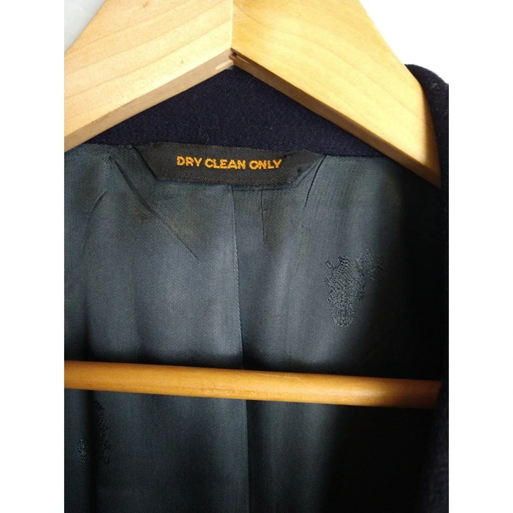 Bill Blass 42R Navy 2 Button 100% CASHMERE Lined Sport Coat Blazer Jacket Mens